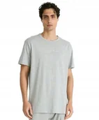 Koszulki męskie - CALVIN KLEIN SZARY T SHIRT MĘSKI Z LOGO Z BAWEŁNY L J7A - miniaturka - grafika 1