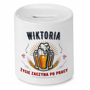 Skarbonka dla Wiktorii na Urodziny Idealny Prezent z Nadrukiem ze Zdjęciem - Skarbonki - miniaturka - grafika 1