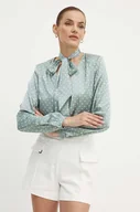 Body - Guess body ALEXANDRA damskie kolor zielony wzorzysta W4YH52 WF1T2 - miniaturka - grafika 1