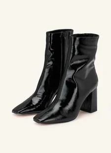 Aldo Botki Lakierowane Vellamo schwarz - ALDO - Botki damskie - miniaturka - grafika 1