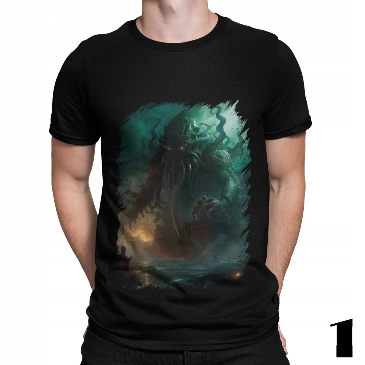 T-SHIRT KOSZULKA MĘSKA HORROR W ARKAM ARKHAM CTHULHU LOVECRAFT ELDRITCH S