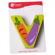 Układanki dla dzieci - CLASSIC WORLD Drewniana Literka V - miniaturka - grafika 1