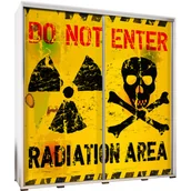 Szafy - Szafa 205 z Grafiką DO Not Enter Penelopa Maridex Biały Mat - miniaturka - grafika 1