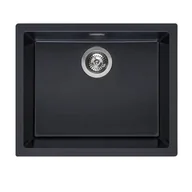 Zlewozmywaki - Zlew REGINOX AMSTERDAM 50 PURE BLACK (czarny mat) (R34644) - miniaturka - grafika 1