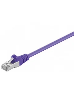 Wentronic Cat5e SFTP kabel sieciowy (2 X RJ45, 0,5 m) Fioletowy 4040849935121 - Kable miedziane - miniaturka - grafika 1