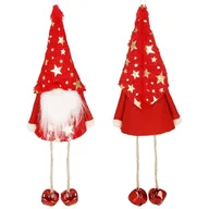 Ozdoby bożonarodzeniowe - Krasnal świąteczny 33 cm ozdoba choinkowa skrzat zawieszka na choinkę, gnom - miniaturka - grafika 1