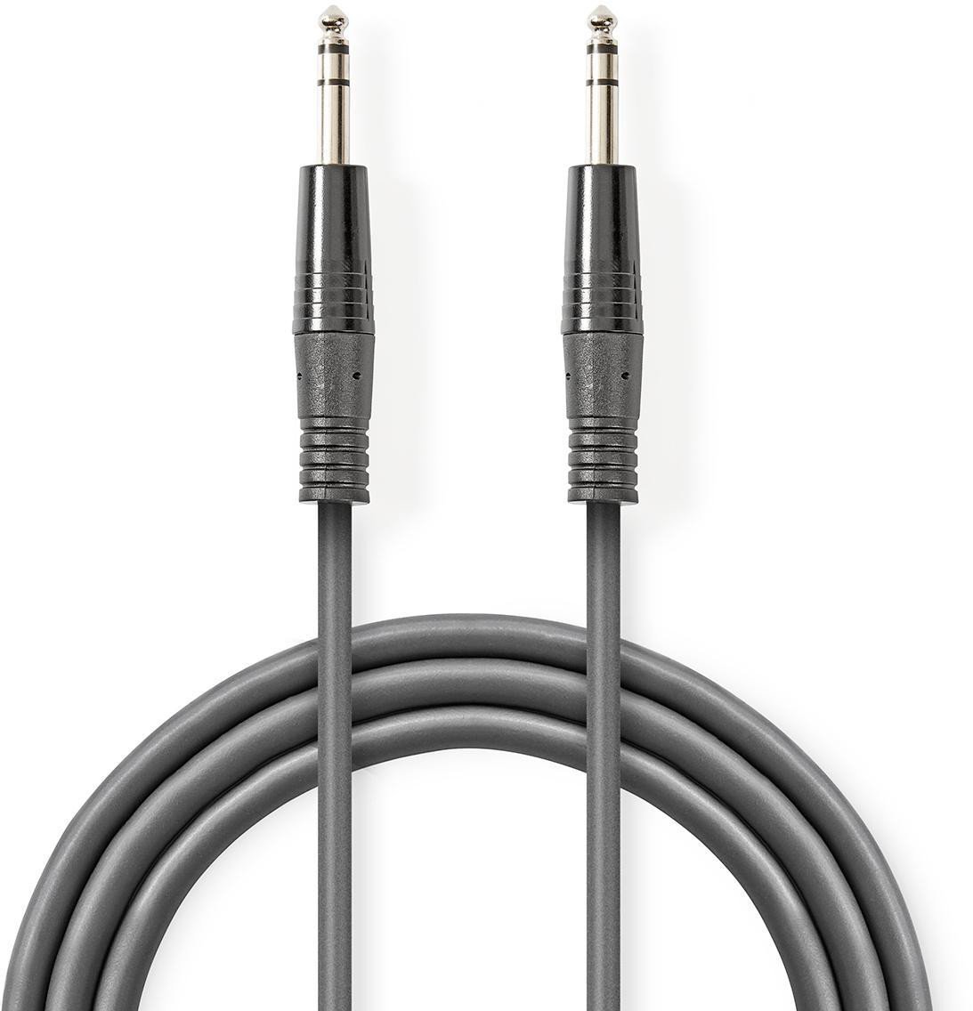 Kabelis Nedis 6.35mm - 6.35mm 1.5m Stereo 5412810295234 COTH23020GY15 5412810295234