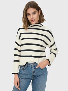 ONLY Sweter Fibi 15259096 Beżowy Regular Fit - Swetry damskie - miniaturka - grafika 1