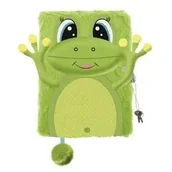Notesy i bloczki - Pamiętnik A5 Włochacz z kłódką 3D My Little Friend Happy Frog 96 k. - ST-Majewski - miniaturka - grafika 1