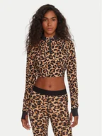 Bluzy damskie - Reebok Bluza techniczna Francis RK25162CCW Beżowy Slim Fit - miniaturka - grafika 1