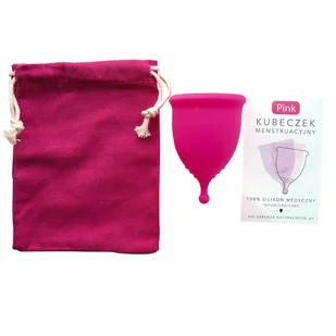 Pink, kubeczek menstruacyjny, rozmiar S, 1 sztuka - Kubeczki menstruacyjne - miniaturka - grafika 1