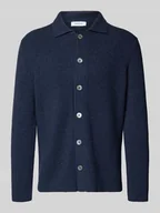 Swetry męskie - Kurtka z dzianiny z mieszanki żywej wełny z domieszką kaszmiru - miniaturka - grafika 1