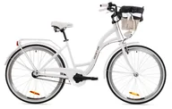 Rowery - Goetze, Rower Miejski Style 26" Alu 3 Biegi Biało Czarny, Kosz - miniaturka - grafika 1