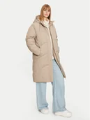 Kurtki damskie - Noisy May Kurtka zimowa Tenna 27030498 Beżowy Regular Fit - miniaturka - grafika 1