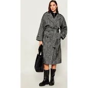 Płaszcze damskie - Pinko Wełniany płaszcz - miniaturka - grafika 1