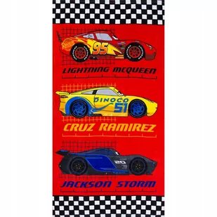 AUTA Cars Ręcznik kąpielowy plażowy 70 x 140 cm - Okrycia kąpielowe dla dzieci - miniaturka - grafika 1