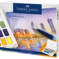 Przybory szkolne - FABER CASTELL Farby akwarelowe CS kostki 24 kol. FABER CASTELL - miniaturka - grafika 1