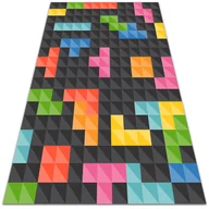 Dywany - Wewnętrzny dywan winylowy Kostki tetris 60x90 cm - miniaturka - grafika 1