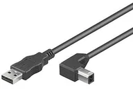 Kable USB - Kabel USB MicroConnect USB2.0 A-B 3m M-M USBAB3ANGLED - miniaturka - grafika 1