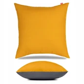 Pościel - Poszewka Bawełniana Na Poduszkę Musztardowa 40X40 - miniaturka - grafika 1