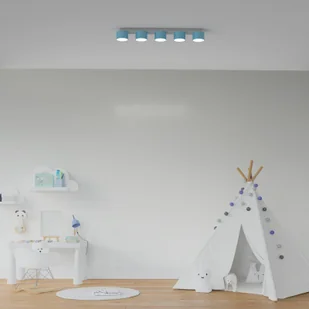 Milagro Lampa sufitowa DIXIE Blue/White 5xGX53 MLP7552 - Lampy sufitowe - miniaturka - grafika 5