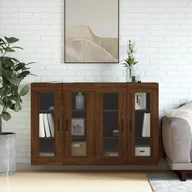 Komody - vidaXL Wiszące szafki, 2 szt., brązowy dąb, materiał drewnopochodny - miniaturka - grafika 1