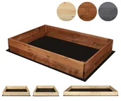 Pozostałe akcesoria do uprawy roślin - Skrzynia na warzywa XP06 /18x120x100 cm/ Brązowa / Wamar-Sosenka - miniaturka - grafika 1