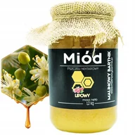 Miód - MIÓD PSZCZELI LIPOWY - 1.2 KG 1200G Polska Pasieka - Najlepszy na grypę - miniaturka - grafika 1