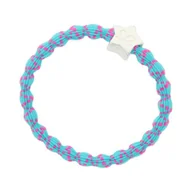 Ozdoby do włosów - By Eloise London Silver Star Pink on Blue Gumka do włosów 1 szt Odcień Pink on Blue - miniaturka - grafika 1