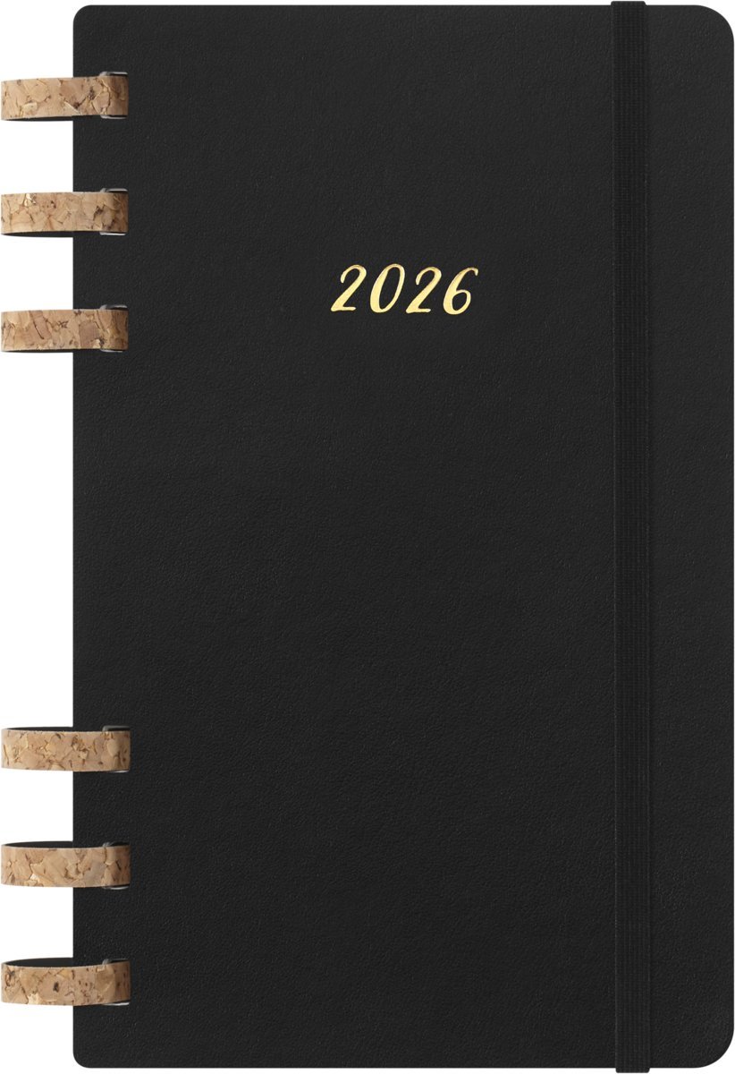 MOLESKINE kalendarz na spirali czarny 2026 LARGE (13x21)