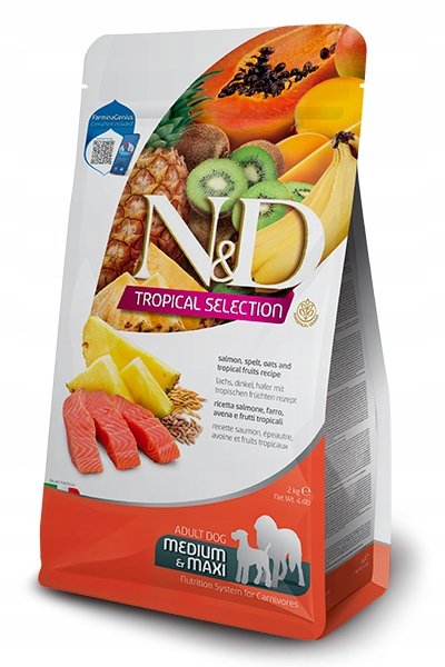 N&D Dog Tropical Selection Adult Medium/Maxi, łosoś  - 10 kg