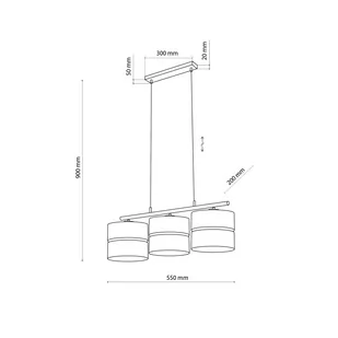Nowoczesna lampa z dekoracyjnymi abażurami eco TK 4801 z serii NICOL - Lampy sufitowe - miniaturka - grafika 2