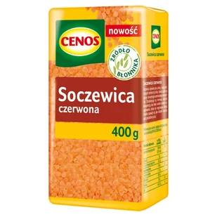 Cenos Soczewica czerwona 400 g - Ziarna i nasiona roślin strączkowych - miniaturka - grafika 1