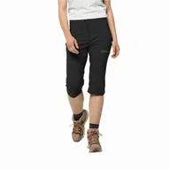 Spodenki damskie - Damskie spodnie 3/4 Jack Wolfskin ACTIVATE LIGHT 3/4 PANTS black - 36 - miniaturka - grafika 1