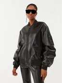 Kurtki damskie - Patrizia Pepe Kurtka z imitacji skóry 8O0095/E005-K103 Czarny Regular Fit - miniaturka - grafika 1