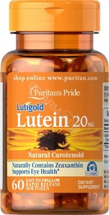 Puritans Pride Luteina 20 mg x 60 kaps - Witaminy i minerały - miniaturka - grafika 1