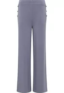 Spodnie sportowe damskie - DreiMaster Spodnie dresowe damskie 37822309, szary/niebieski, XS - miniaturka - grafika 1