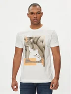 Koszulki męskie - JOOP! Jeans T-Shirt 50Darvin 30042426 Beżowy Modern Fit - miniaturka - grafika 1
