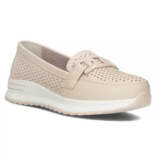 Skórzane półbuty damskie Filippo DP4400/23 PI różowe - Półbuty damskie - miniaturka - grafika 1