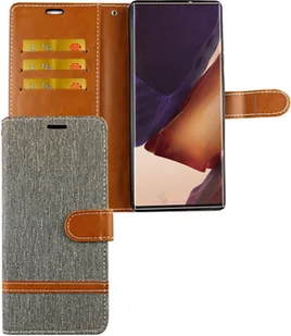 Samsung Galaxy Note 20 Etui na telefon komórkowy Etui na kartę Portfel Szary - Portfele - miniaturka - grafika 1