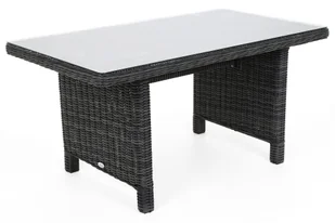 Narożny zestaw mebli ogrodowych lewy Alicante Grey / Grey Melange z pufami - Meble ogrodowe - miniaturka - grafika 6