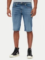 Spodenki męskie - Pepe Jeans Szorty jeansowe Cash PM801081 Niebieski Straight Fit - miniaturka - grafika 1