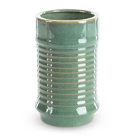 Wazony i flakony - Wazon Z Glinki Ceramicznej Sami 12X12X20 Zielony - miniaturka - grafika 1
