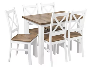 Stół z 5 krzesłami do kuchni jadalni Z065 - Stoły z krzesłami - miniaturka - grafika 1
