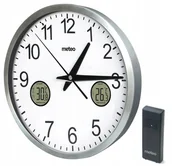 Stacje pogodowe - Duży Zegar Ścienny Termometr Duża Tarcza Czujnik Zewnętrzny - miniaturka - grafika 1