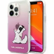 Etui i futerały do telefonów - Karl Lagerfeld Etui na telefon iPhone 14 Pro 6,1" różowy KLHCP14LCFNRCPI - miniaturka - grafika 1