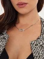 Naszyjniki - Guess Naszyjnik JUBN04 509JW Srebrny - miniaturka - grafika 1