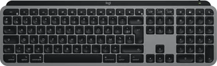 Logitech MX Keys S for Mac klawiatura Biuro RF Wireless + Bluetooth AZERTY Francuski Aluminium, Czarny 920-011625 - Klawiatury - miniaturka - grafika 1