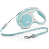 Smycze dla psów - Flexi Smycz New Comfort M linka 5m/20kg jasny nieb - miniaturka - grafika 1