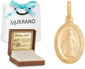 Dewocjonalia - Rodium Złoty medalik 585 PREZENT GRAWER PUDEŁKO RD-32917 - miniaturka - grafika 1